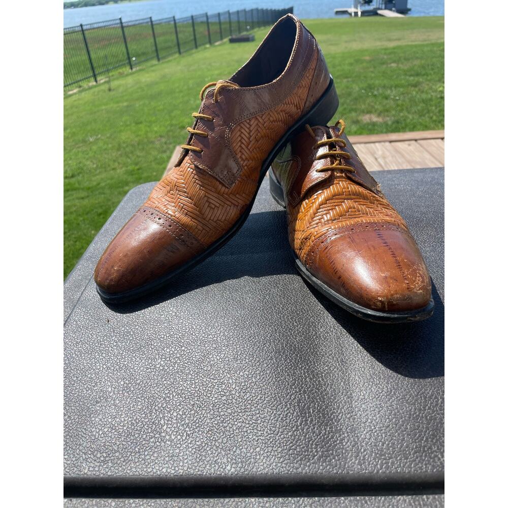 Stacy Adams Salido 24887, lace up, brown men's 10M